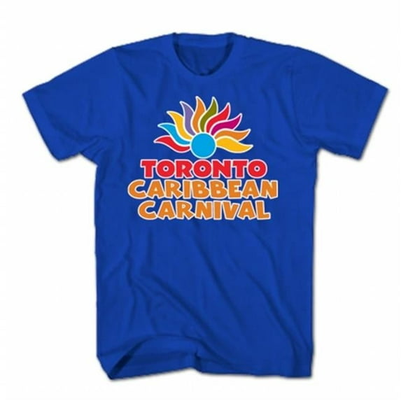 GDC-GameDevCo Ltd. TCC-95049L Toronto Caribbean Carnival Adult T-Shirt- Blue- Arch Logo- L