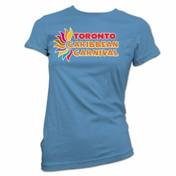 GDC-GameDevCo Ltd. TCC-95065S Toronto Caribbean Carnival Womens T-Shirt- Blue- S
