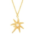 thumbnail image 1 of GDCOIN Pearl Starfish Necklace 14K Gold Plated Dainty Beach Jewelry, 1 of 8
