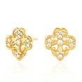 thumbnail image 1 of GDCOIN Stud Dainty Earrings 14K Gold Plated Piercing Jewelry for Women, 1 of 8