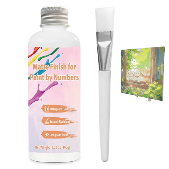 GDDP Digital Painting Varnish, Clear Acrylic Sealer Matte Protective Coating for Adults, 100ml