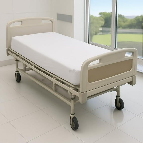 GDDPOD-2 Pack Fitted Hospital Bed Sheets - Soft Microfiber Hospital Fitted Sheet - Hospital Bed Fitted Sheets (White, 36" x 84" x 12")