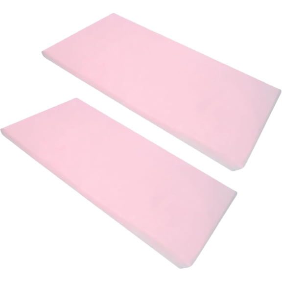 GDDPOD-2 Pack Fitted Nap Mat Sheet with Elastic Corners 24" x 48" x 4" - Soft & Breathable Microfiber Rest Mat Sheet or Nap Mat Cover for Daycare & Preschool, Pink