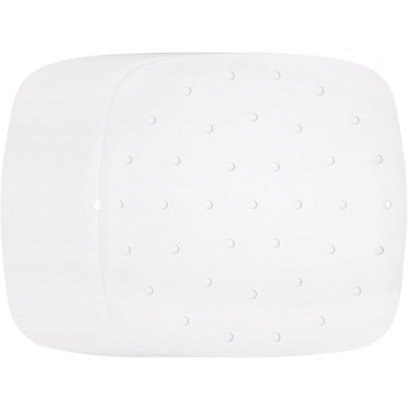 GDDPOD-200pcs Air Fryer Liners 9.4 Inch Square Bamboo Steamer Liners with Holes Non-Stick Perforated Parchment Paper Sheets Disposable Steamer Paper for Air Fryers Steaming Basket, White