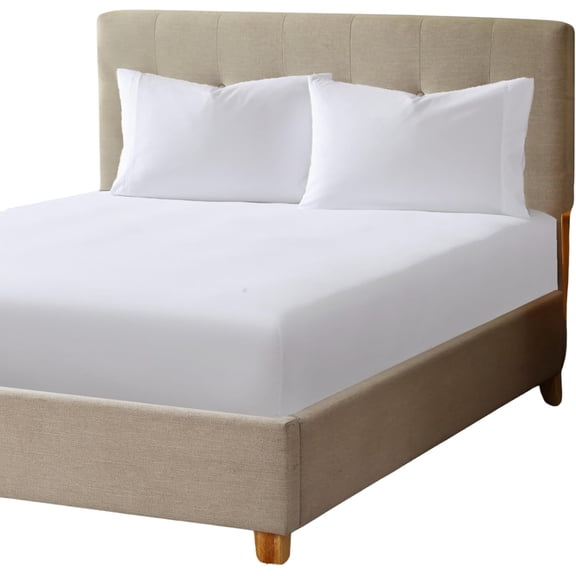 GDDPOD-3-Piece Set- King Size Fitted Sheet with Queen Pillowcase Set Soft, Durable, and Fade-Resistant Microfiber Bedding Wrinkle Free (Flat Sheet Not Included) White