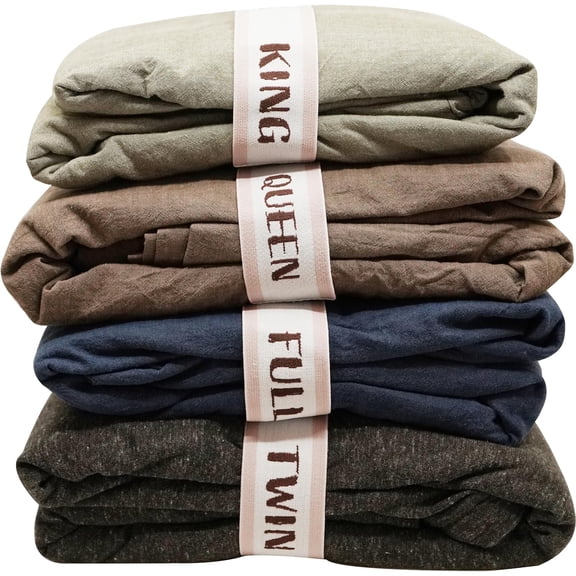 GDDPOD-Bed Sheet Organizer and Storage Size Label Bands | Bed Sheets Set Organizers for Linen Closet Organization - Elastic Bedding Band Labels for Organizing Bedsheet (Full 2PCs Pack | Cream)