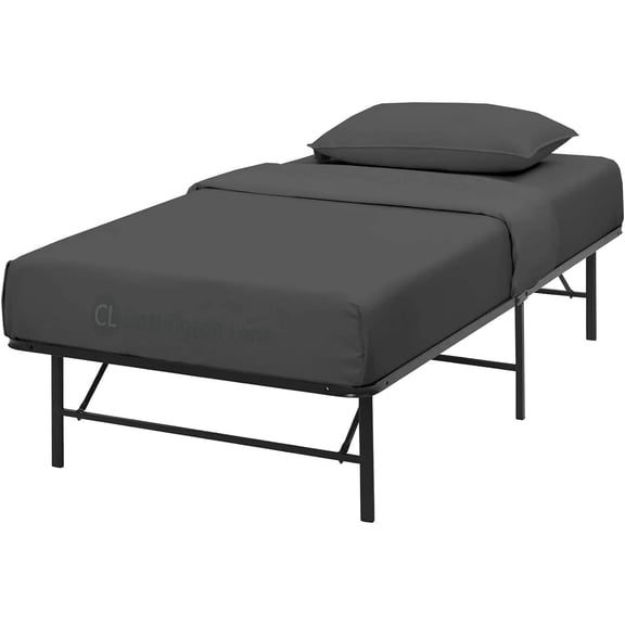 GDDPOD-Cot Size 30 x 75 Sheet Set, Hotel Quality 100% Cotton 4 Piece Bunk Bed Sheets, Perfect for Narrow Twin, Camp Bunk,Trifold Mattress, Guest Bed Replacement, Dark Grey Solid