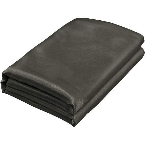 GDDPOD-Dark Grey Satin Flat Sheet for Full Mattress, Luxury & Ultra Soft Bedding