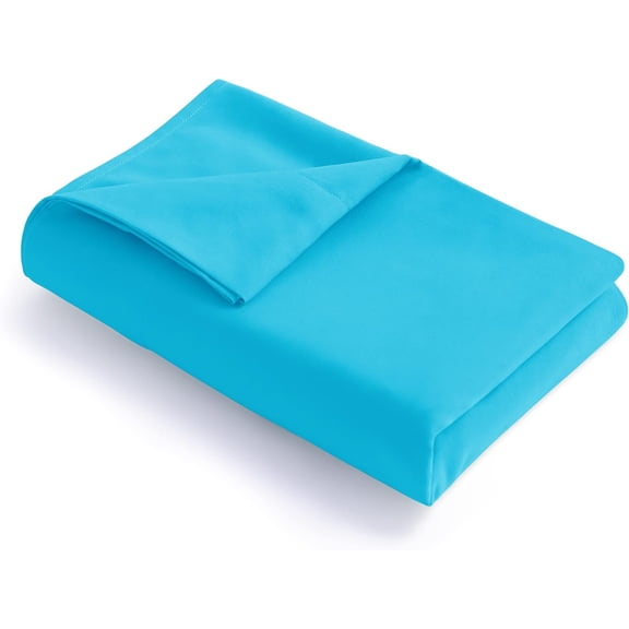 GDDPOD-King Flat Sheet - Brushed Microfiber Flat Sheet Only - Soft and Fade, Wrinkle-Free, Stain Resistance Flat Bed Sheet - Hotel Quality Top Sheet - (King, Blue)