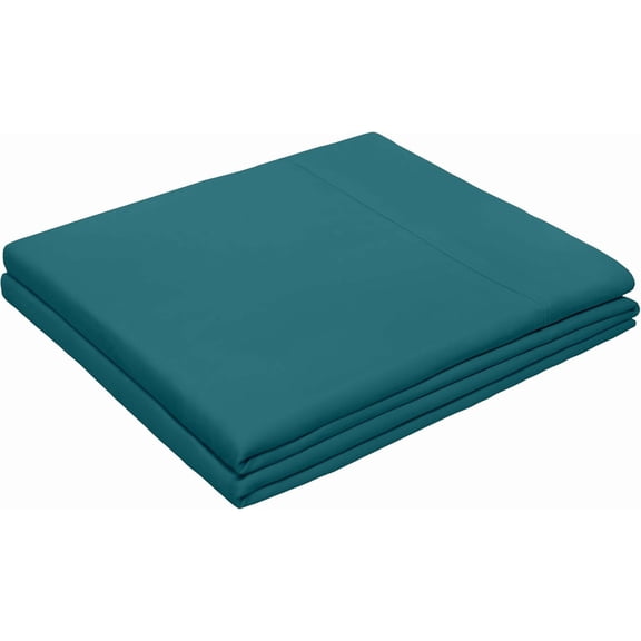 GDDPOD-King Flat Sheet - Ultra Soft Polyester Top Sheet - Hotel Quality Bed Sheets - Comfortable Wrinkle-Free - Easy to Care for - 1 King Flat Sheet OnlyKingBlue-Green
