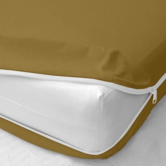 GDDPOD-King Size Zipper Fitted Sheet - 1 Piece Zipper Fitted Sheet Only - 100% Microfiber - Zipper Fitted Sheet King Size 12 Inch Deep Pocket - Taupe