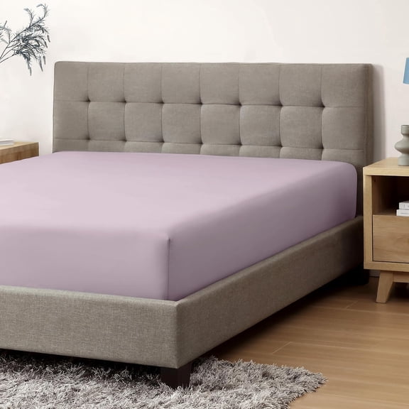 GDDPOD-Micropuff King Fitted Sheet with Anti-Slip Anchors for Snug Fit - Soft and Comfortable Fabric - Easy to Wash and Fade Resistant - Breatheable and Allergy Free Fitted Sheet