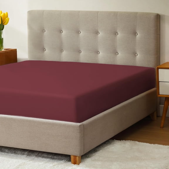 GDDPOD-Micropuff Twin XL Fitted Sheet with Anti-Slip Anchors for Snug Fit - Soft and Comfortable Fabric - Easy to Wash and Fade Resistant - Breatheable and Allergy Free Fitted Sheet