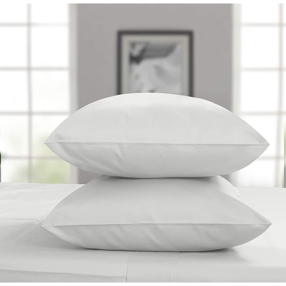 GDDPOD-Organic Pillow Cases King Size Set of 2 | GOTS Organic Certified | Soft, Breathable Luxury Cotton Sheets Perfect for Home, Hotel & Hospital Use | Light Grey