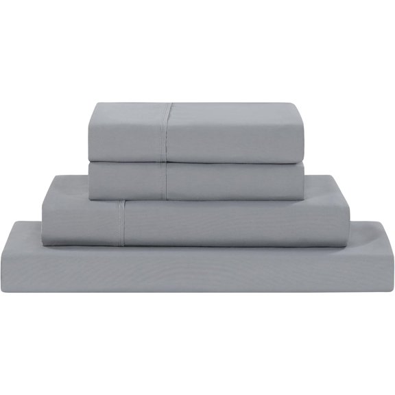 GDDPOD-Soft Microfiber Solid Sheets - Luxurious Microfiber Bed Sheets - Includes Flat Sheet, Fitted Sheet with Deep Pockets, & Pillowcases Stone Queen