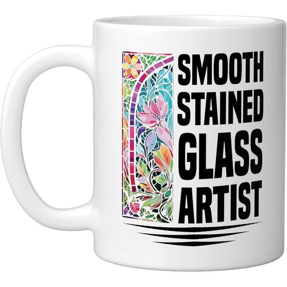 GDDPOD-Stained Glass Foiler Stained Glass Tool Kit Stained Glass Ceramic Mug, White