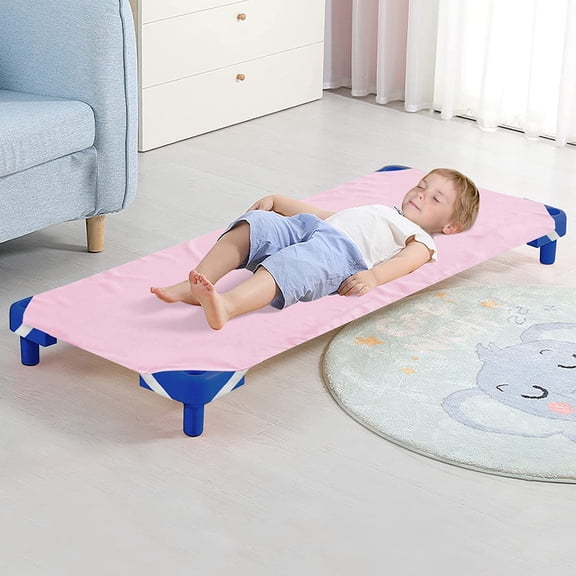 GDDPOD-Toddler Size Daycare/Pre-School Cot Sheet, Pink, Breathable Microfiber Nap Sheet for Boys and Girls, 23" x 40"