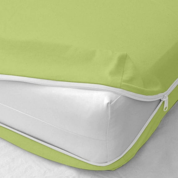 GDDPOD-Zipper Fitted Sheet Cot Size 30 x 75-1 Piece Zipper Fitted Sheet Only - 100% Microfiber - Zipper Fitted Sheet for Cot Sheet 8 Inch Deep Pocket- Sage