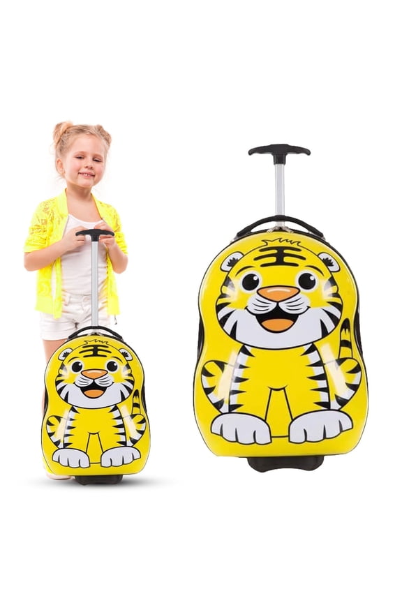 16 Inch Children's Trolley Case Cartoon Animatio N Baby Suitcase Large Capacity Single Pole Cabin Case Storage Box Storage Bags Comforter Storage Bag Reusable Storage Bags