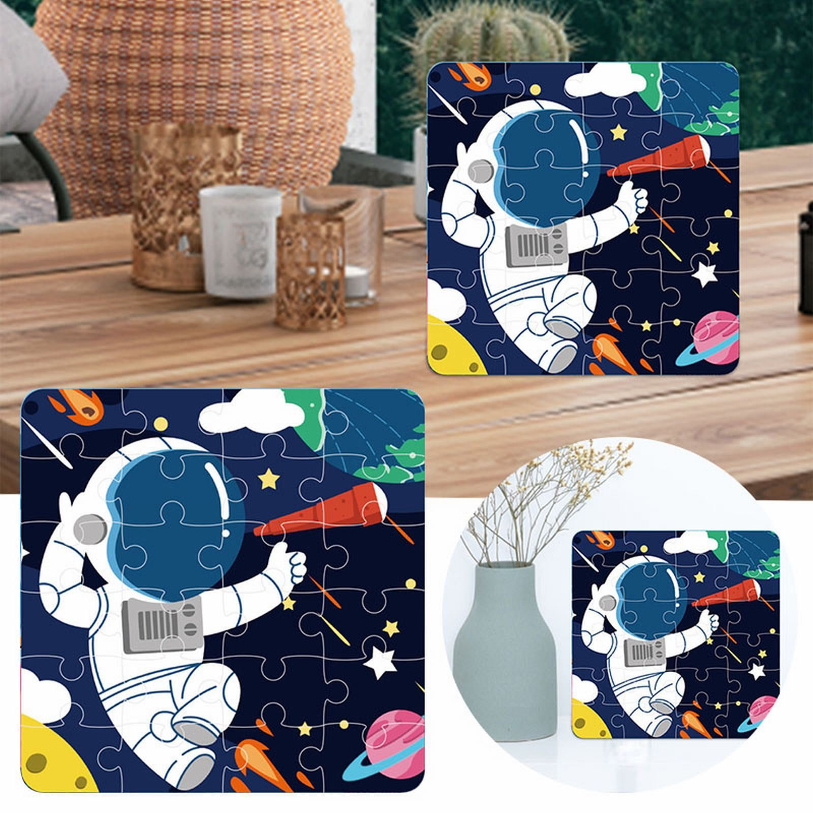 GDDTOY 24 Piece Puzzles For Kids Ages 3 8 Astronaut Paper Puzzles For
