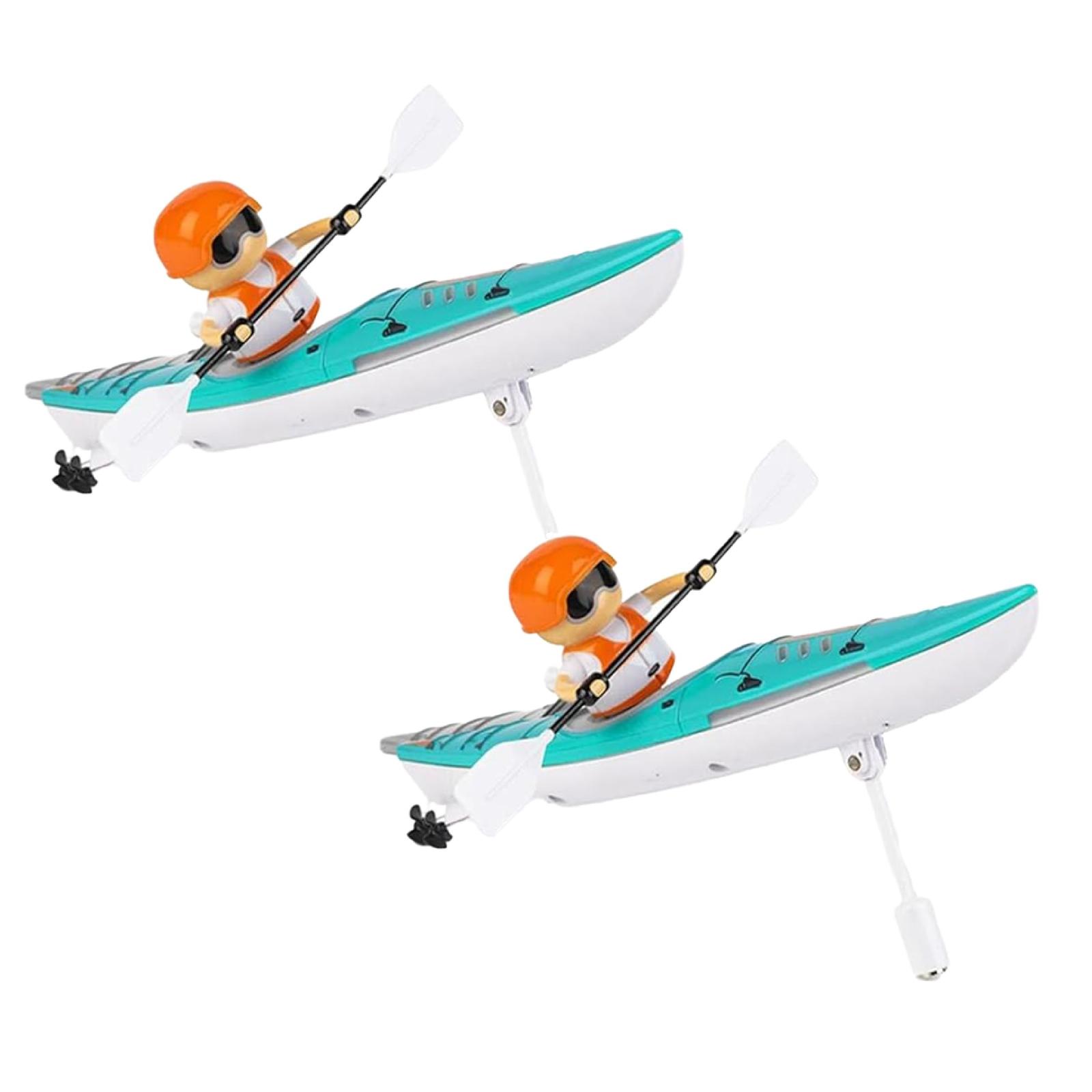 GDDTOY 2PCS 2.4 Kayak Boat Pool Toys For Kids Righting Remote Control