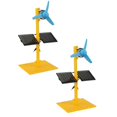 GDDTOY 2PCS DIY Panel Kit Solar Science Fan Education Mini Motor
