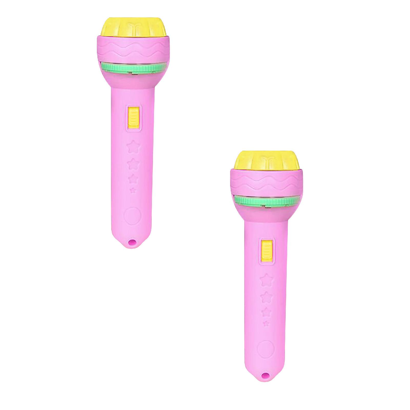 GDDTOY 2PCS Slide Projector Flashlight Projection Light Toy Slide