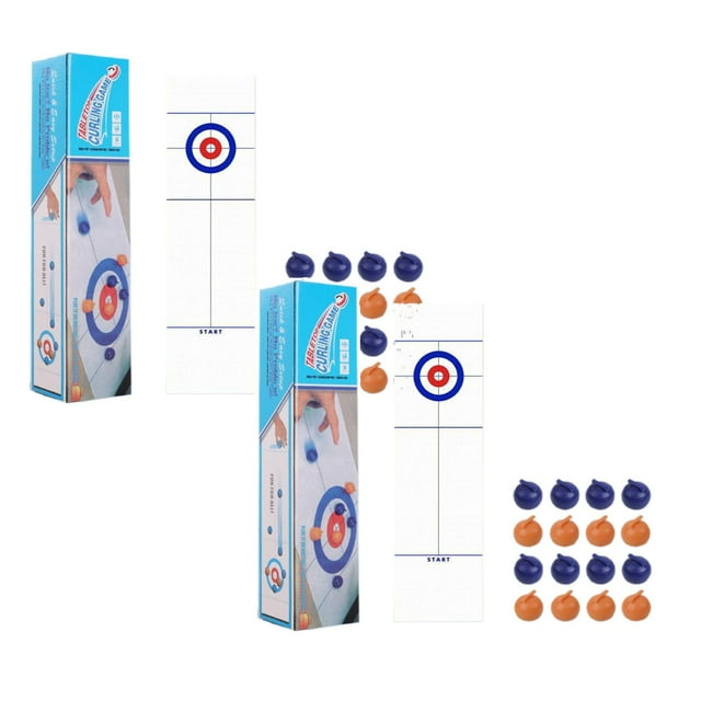 GDDTOY 2PCS Tabletop Curling Game 2024 Interactive Table Sports Game