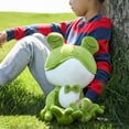 thumbnail image 1 of GDDTOY Frog Plush Toy Big Stuffed Animal Throw Plushie Pillow Doll Soft Green Fluffy Friend Hugging Cushion Present For Every Age, 1 of 3
