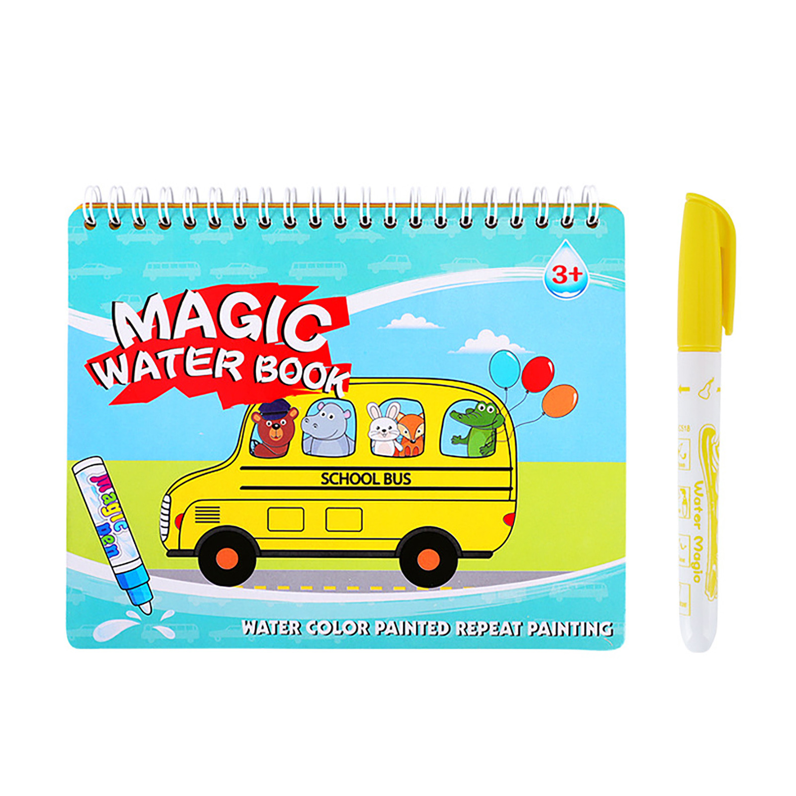 GDDTOY Puzzle Children's Drawing Board Magicwater Picture Book Reused