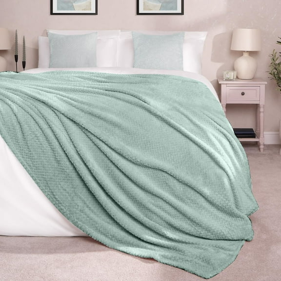 GDDTOY Solid Color Pineapple Plaid Flannel Blanket Coral Velvet Sofa Cover Blanket Air Conditioning Blanket Nap Blanket Blanket Waterproof Blanket Polyester Fabric Cozy Blanket