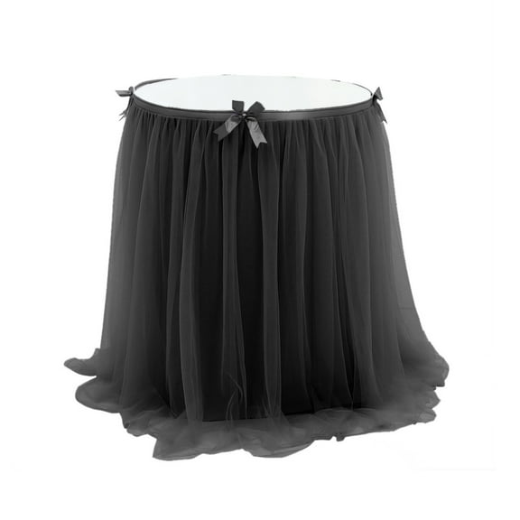 GDDTOY Table Skirt Wedding Birthday Party Dessert Table Decoration Tulle Table Skirt Tablecloths Polyester