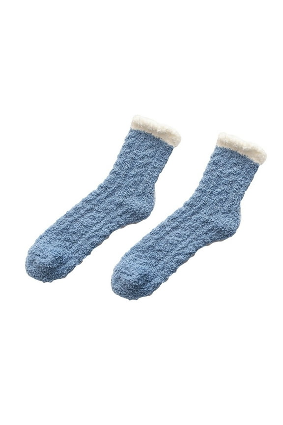 Fuzzy Socks for Women Warm Soft Puffy Socks Thick Cozy Plush Sock Winter Christmas Socks Outdoor Short Socks Casual Short Socks Comfortable Short Socks Soft Short Socks
