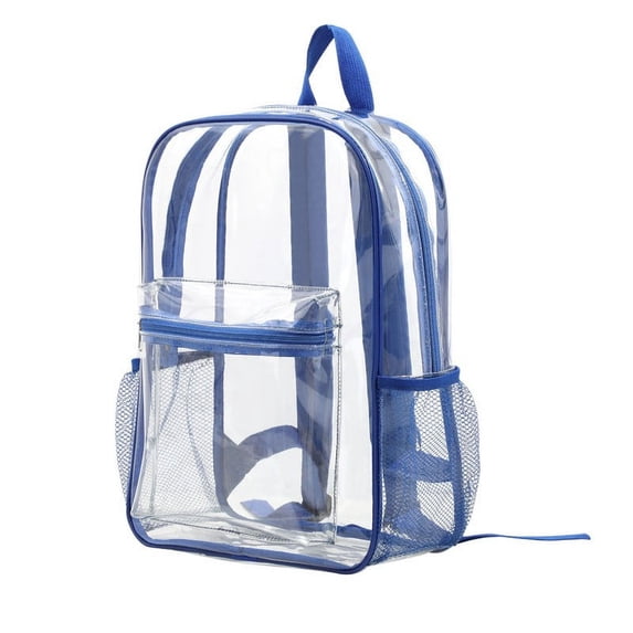 GDEGE Heavy Duty Clear Transparent Backpack See Through Bookbag with Multi Color Choices for School Sports Stadium Fashion Crossbody Bag Women for Daily Use Travel Work
