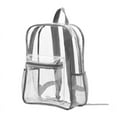 thumbnail image 1 of GDEGE Heavy Duty Clear Transparent Backpack See Through Bookbag with Multi Color Choices for School Sports Stadium Fashion Crossbody Bag Women for Daily Use Travel Work, 1 of 2
