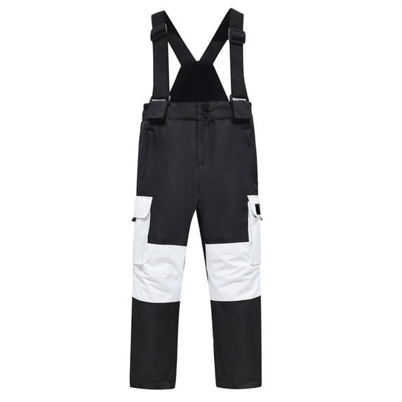 GDEGE Kids Girls Boys FashionStrap Ski Pants Thick Water Proof Snow Pants Snow Pants for Children Outdoor Thickening Pants for 2 to 10 Years