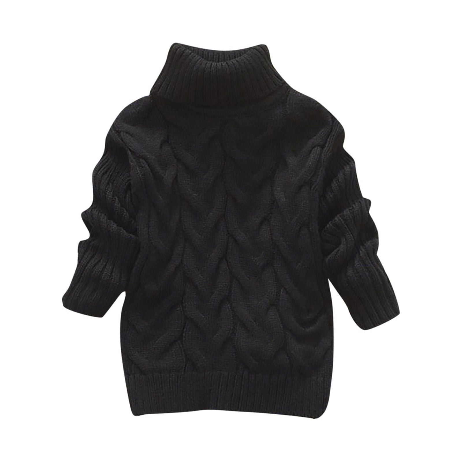 GDEGE Toddler Boys Girls Children's Winter Sweater Solid Color