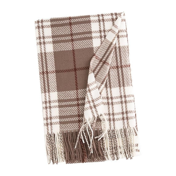 GDEGE Women's Autumn Winter Plaid Imitation Cold Warm Scarf Soft Scarf Stylish and Beautiful Scarf Suitable for Daily Casual Outdoor Home