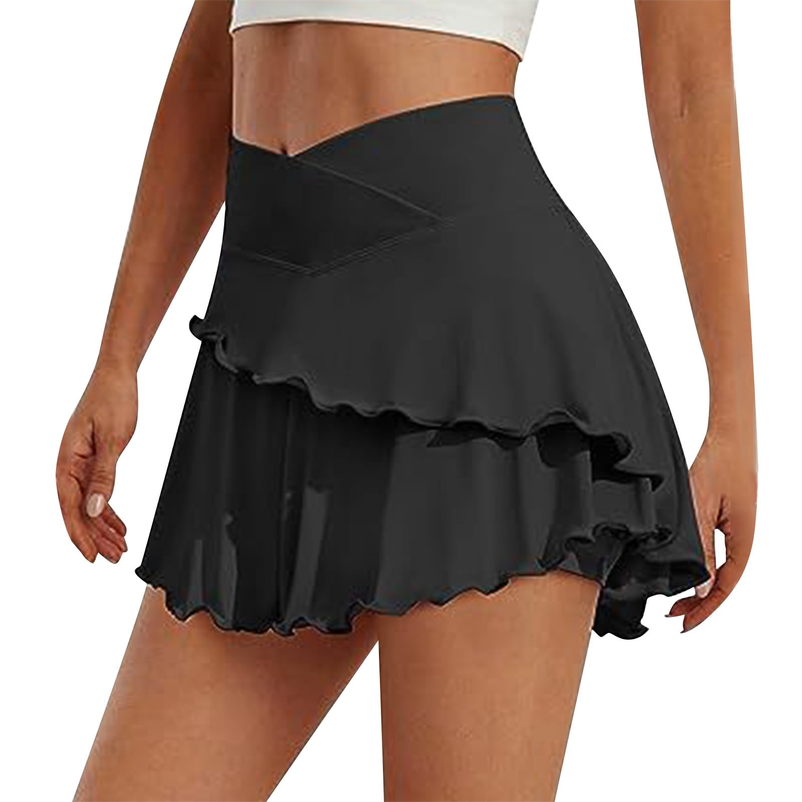 GDEGE Women's Dress Women's Tennis Skirt Shorts High Waisted Skorts