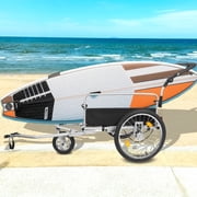 GDF Studio 3-in-1 Heavy-Duty Bike Cargo Trailer, Convertible Jogging Stroller & Pull Cart, E-Bike Compatible, Black
