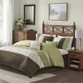 thumbnail image 1 of GDF Studio 7-Piece Embroidered Comforter Set, Elegant Transitional Bedding, King Size, Green, 1 of 9