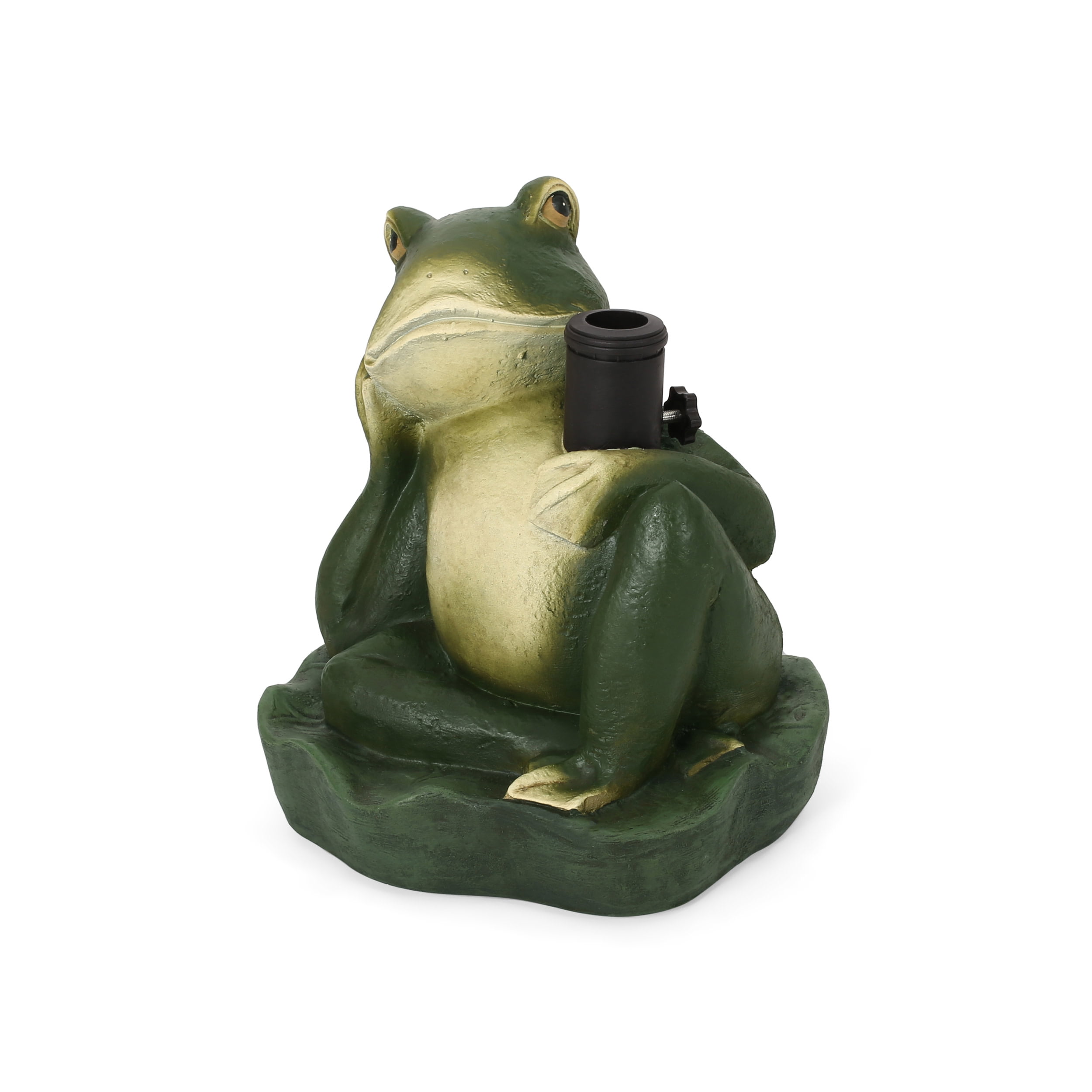 Green Frog Concrete and Resin Umbrella Base