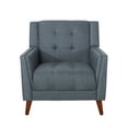 thumbnail image 1 of GDF Studio Anvith Mid Century Modern Fabric Arm Chair, Dark Gray, 1 of 11
