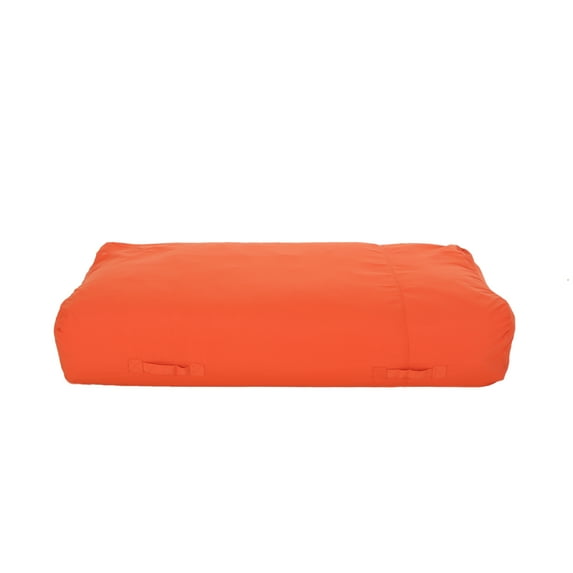 GDF Studio Arlington Outdoor Water Resistant Fabric Lounger Bean Bag, Coral