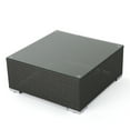 thumbnail image 1 of GDF Studio Avianna Outdoor Wicker Coffee Table, Gray, 1 of 9