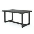 thumbnail image 1 of GDF Studio Avianna Outdoor Wicker Dining Table, Gray, 1 of 7