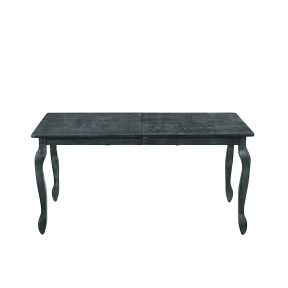 GDF Studio Birdsong French Country Wooden Expandable Dining Table, Gray