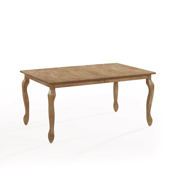 GDF Studio Birdsong French Country Wooden Expandable Dining Table, Natural Brown