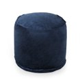thumbnail image 1 of GDF Studio Bleckley Modern Velveteen Cylinder Pouf, Cobalt Blue, 1 of 7