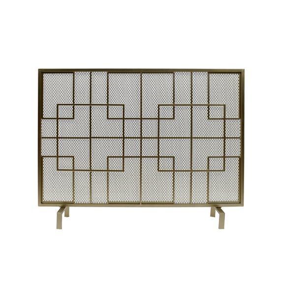 Dorothy Modern Single PanelIron Firescreen